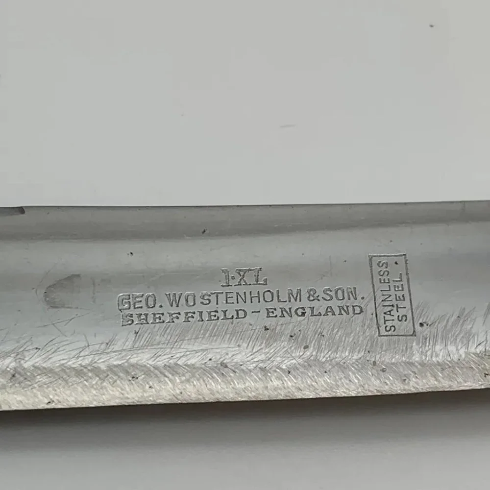 Vintage Geo. Wostenholm & Son Sheffield Stainless Steel Kitchen Knife